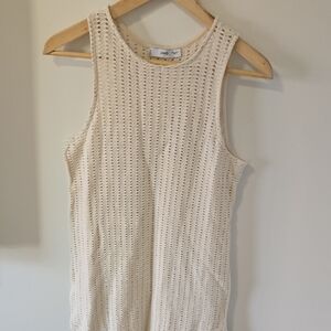 Mango Cream Knit Midi Dress